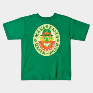 Make Earth green once again in honor to Saint Patrick Kids T-Shirt